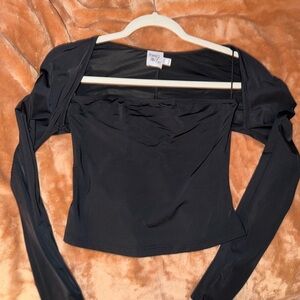 Princess Polly Moran Two Piece Bolero Top Black